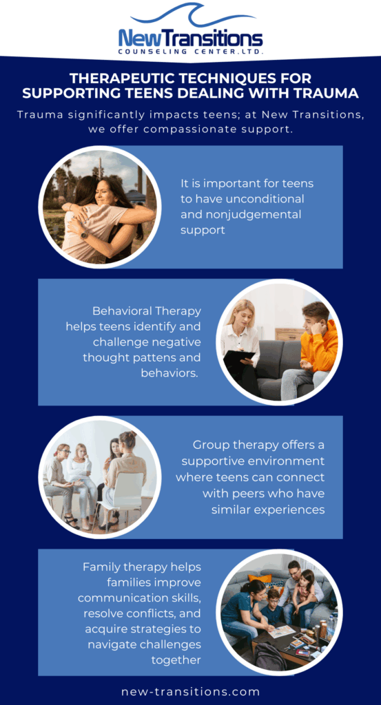 Therapeutic techniques for supporting teens