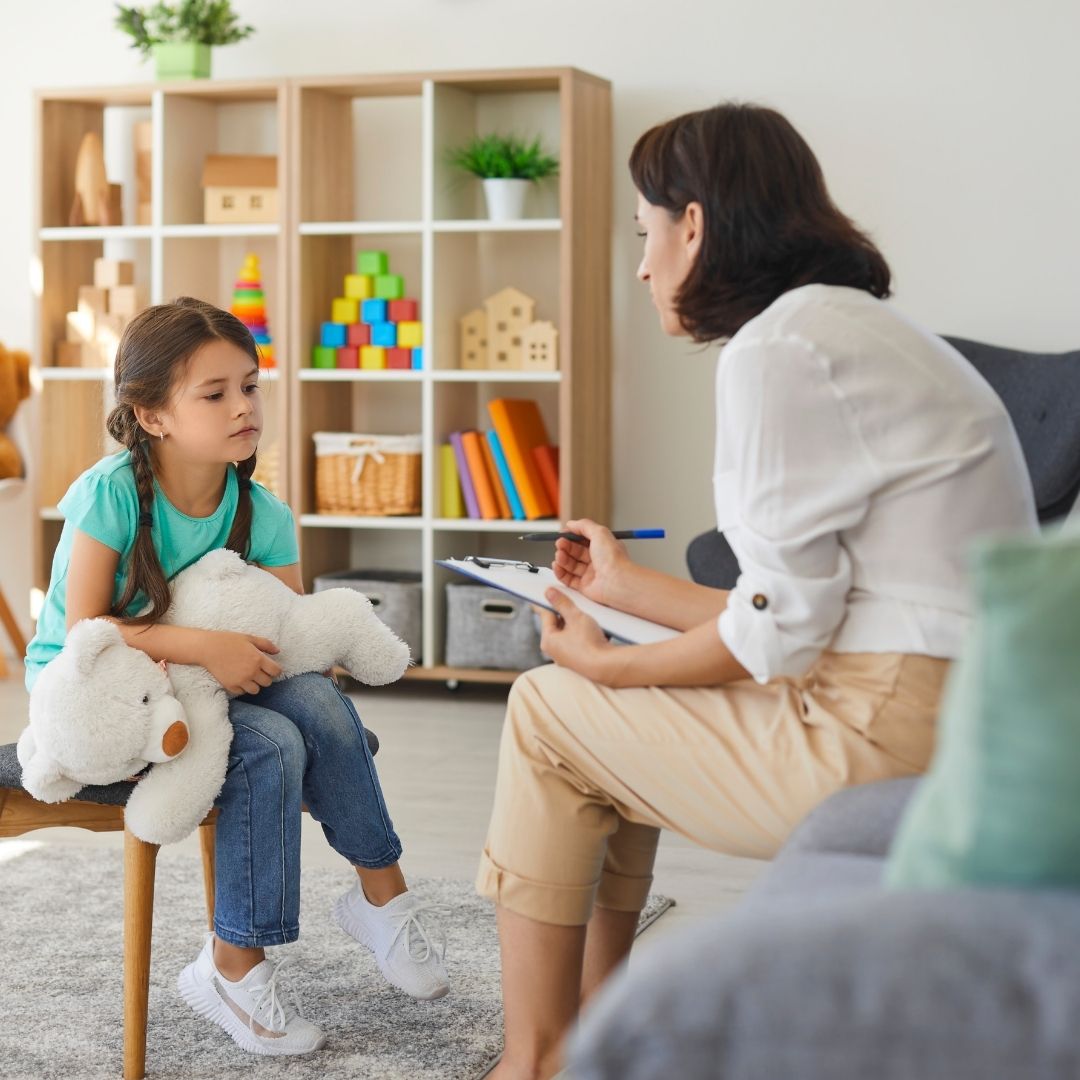 school age child in therapy